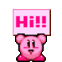 kirbySignHi